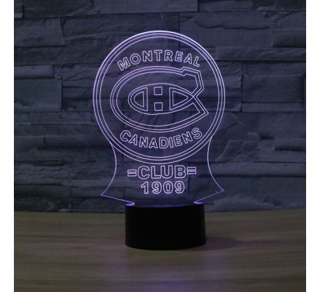 Beling Detská lampa, Montreal Canadiens, 7 farebná QS494 