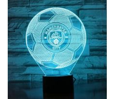 Beling Detská lampa, Manchester city lopta s logom, 7 farebná QS469 