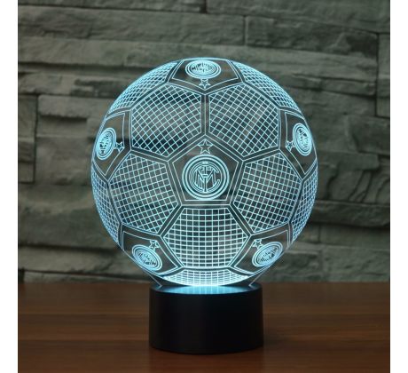 Beling Detská lampa, Inter Milano lopta , 7 farebná QS466 