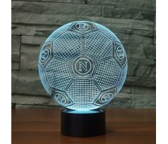 Beling Detská lampa,S.S.C. Napoli lopta, 7 farebná QS461 