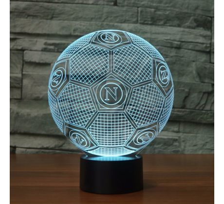 Beling Detská lampa,S.S.C. Napoli lopta, 7 farebná QS461 