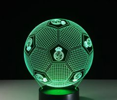 Beling Detská lampa, Lopta  s logom Real Madrid, 7 farebná QS200 