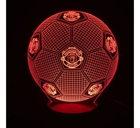 Beling Detská lampa, Lopta  s logom Manchester, 7 farebná QS199 