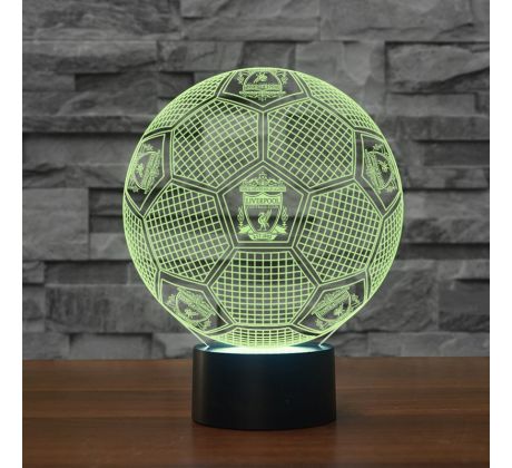 Beling Detská lampa, Lopta  s logom Liverpool, 7 farebná QS198 