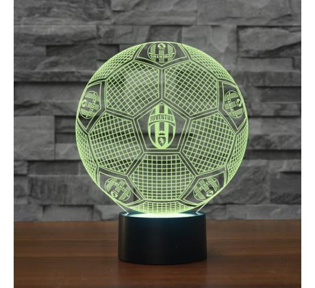 Beling Detská lampa, Lopta  s logom Juventus, 7 farebná QS197 