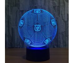 Beling Detská lampa, Lopta  s logom FCB Barcelona, 7 farebná QS196 