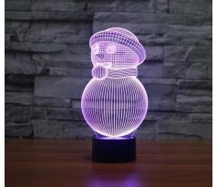 Beling Detská lampa, Snehuliak model 2, 7 farebná QS247