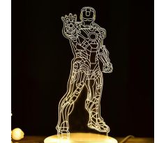 Beling Detská lampa, Iron Man 3, 7 farebná QS284 
