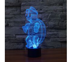 Beling Detská lampa, Nindža korytnačka, 7 farebná QS344