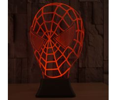 Beling Detská lampa, Spider Man maska, 7 farebná QS346