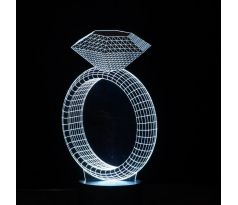 Beling Detská lampa, Prsteň, 7 farebná QS363