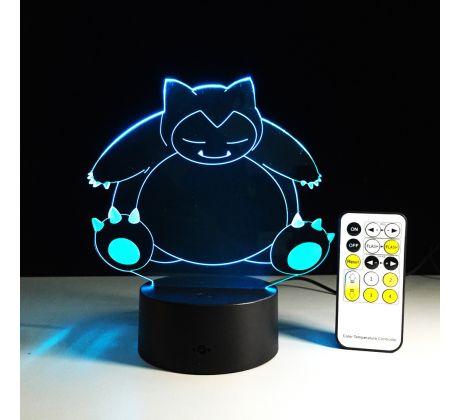 Beling Detská lampa,Snorlax , 7 farebná QS483 