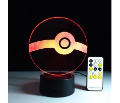 Beling Detská lampa,Pokebal , 7 farebná QS482