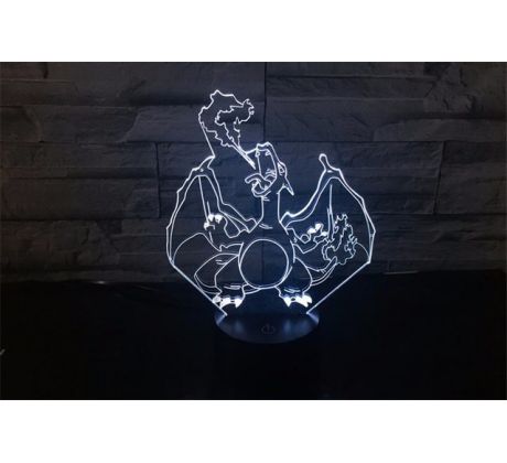 Beling Detská lampa,Charizard, 7 farebná QS477