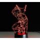 Beling 3D lampa, Deadpool 3 , 7 farebná S494