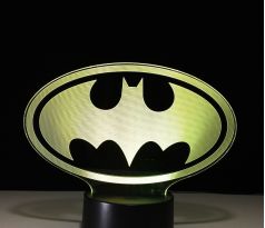 Beling 3D lampa, Batnam logo , 7 farebná S495