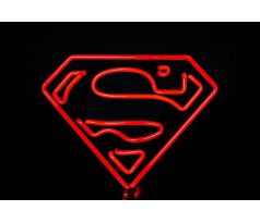 Beling 3D lampa,  Superman logo , 7 farebná S499