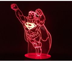 Beling 3D lampa, Superman  , 7 farebná S500