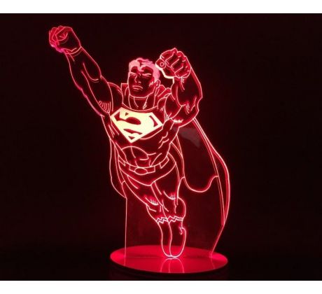 Beling 3D lampa, Superman  , 7 farebná S500