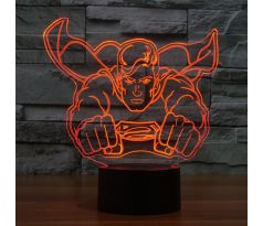 Beling 3D lampa, Superman, 7 farebná S501