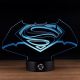 Beling Detská lampa ,Batman vs Superman logo , 7 farebná S498 