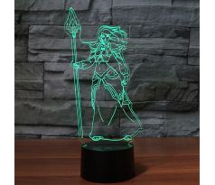 Beling 3D lampa,JAINA PROUDMOORE , 7 Farebná S163842JJK