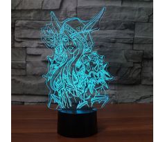 Beling Detská lampa,Sylvanas Windrunner , 7 barevná S163842TFDW 