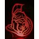 Beling 3D lampa, Ottawa Senators, 16  barevná S163842ES