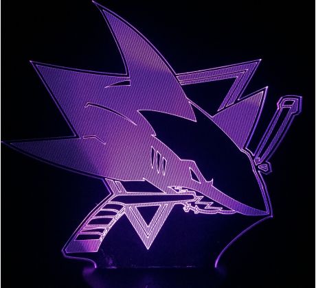 Beling 3D lampa, San José Sharks, 16 barevná S163842HS