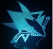 Beling 3D lampa, San José Sharks, 16 barevná S163842HS