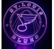 Beling 3D lampa, St. Louis Blues, 16  barevná S16F3842HS