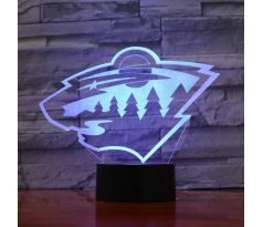 Beling 3D lampa, Minnesota Wild , 7 barevná S16S1LD