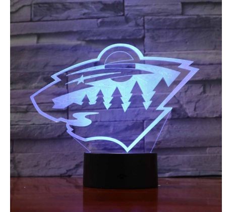 Beling 3D lampa, Minnesota Wild , 7 barevná S16S1LD