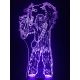 Beling 3D lampa, Chewbacca, 7 farebná S490JGC