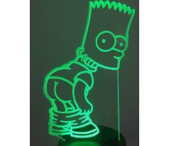 Beling 3D lampa,Bart Simpson, 7 farebná S514DD