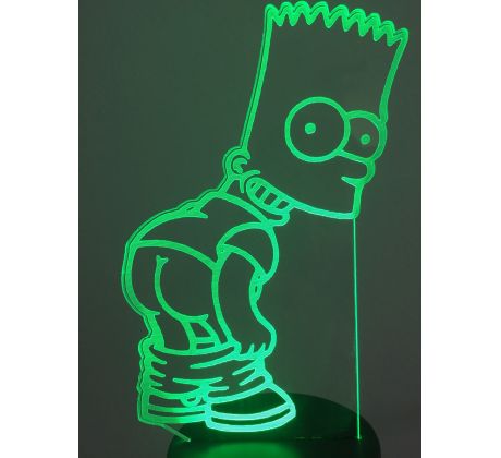 Beling 3D lampa,Bart Simpson, 7 farebná S514DD