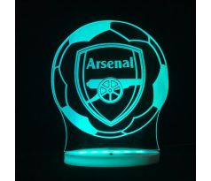 Beling 3D lampa, 3D lampa Arsenal v lopte, 7 farebná SF203