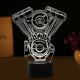 Beling 3D lampa, Harley Davidson motor, 7 farebná S51G3