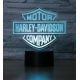Beling 3D lampa, Harley Davidson logo, 7 farebná S291