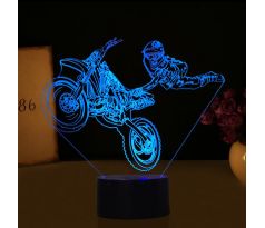 Beling 3D lampa, Lietajúci motokrosový jazdec , 7 farebná DAPDS13