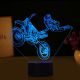 Beling 3D lampa, Lietajúci motokrosový jazdec , 7 farebná DAPDS13