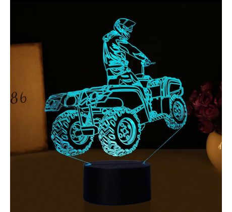 Beling 3D lampa,Štvorkolka ATV , 7 farebná DA1PDS13JJCV1D