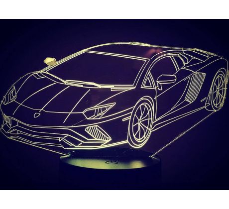 Beling 3D lampa,Lamborghini, 7 farebná DA1JDTFDFV2