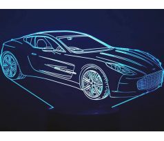 Beling 3D lampa,Aston Martin , 7 farebná DF547DFV2