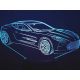 Beling 3D lampa,Aston Martin , 7 farebná DF547DFV2