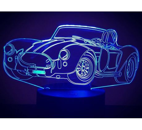 Beling 3D lampa,AC Cobra , 7 farebná DFJWQDFV2HHW