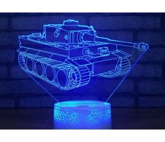 Beling 3D lampa,Tank Tiger , 7 farebná DFJE58D9JJW
