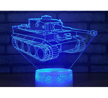 Beling 3D lampa,Tank Tiger , 7 farebná DFJE58D9JJW