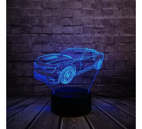 Beling 3D lampa,Chevrolet Camaro , 7 farebná DFJE58JJW587