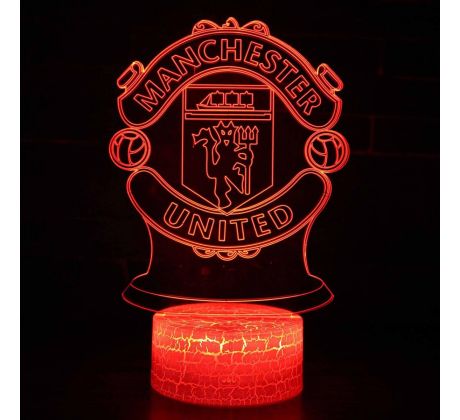 Beling 3D lampa, Manchester united, 7 farebná S372